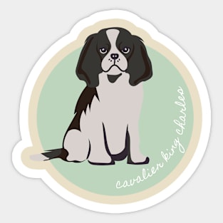 Cavalier King Charles Spaniel Dog Breed Cursive Graphic Sticker